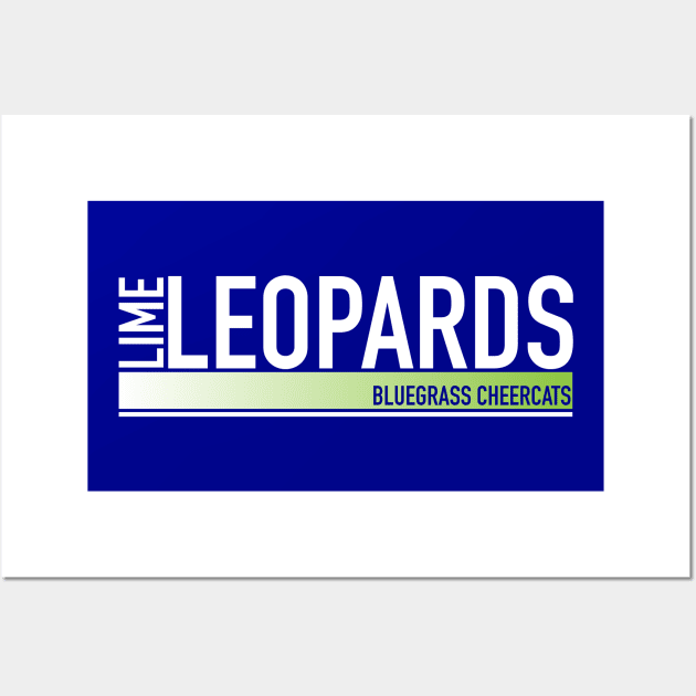 Lime Leopards - Athletic Style Wall Art by bluegrasscheercats